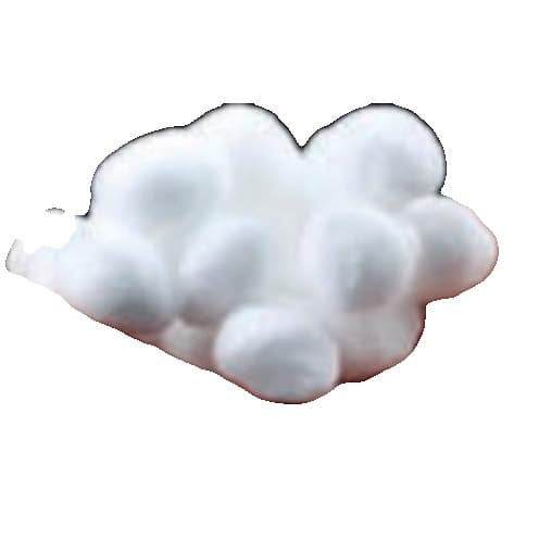 Medical cotton balls made from 100% cotton
