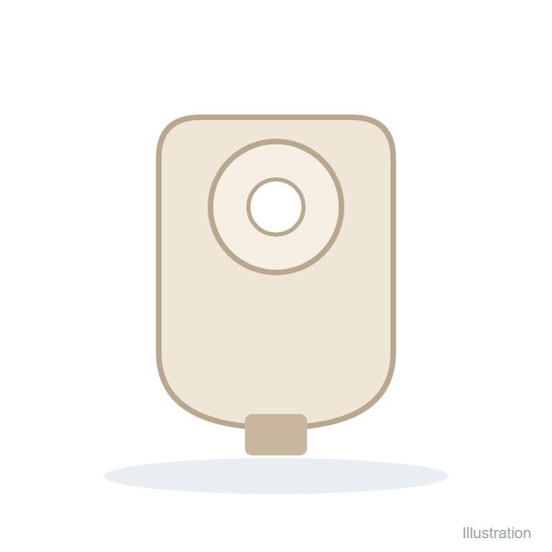 Illustration of One-Piece Ostomy Bag (Colostomy / Stoma Bag) (product photo supplied with the quotation)