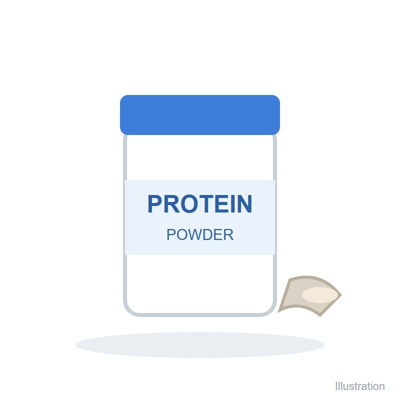 Illustration of Protein Powder for Private Label: Compound Formula, 80%+ Protein (product photo supplied with the quotation)