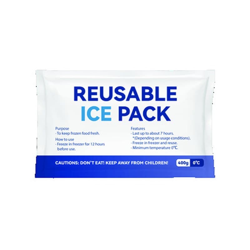 Reusable gel ice pack for cold therapy